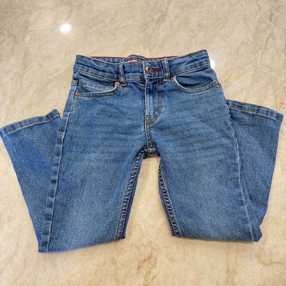 Tommy Hilfiger Boys’ Skinny Rebel Medium Wash Blue Jeans Kids Size 5 Adjustable